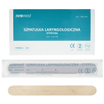 Szpatułki laryngologiczne drewniane sterylne/jałowe NeoMed - 100 szt.