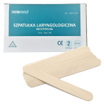 Szpatułki laryngologiczne drewniane niejałowe NeoMed - 100 szt.