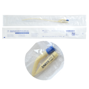 Cewnik Foleya ZARYS Silikonowany z gumową zastawką Dwudrożny 3-5ml CH8