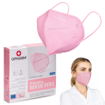 Półmaska maska ochronna FFP2 5-warstw OPHARM RÓŻOWA 5 szt. - 1 op.