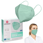 Półmaska maska ochronna FFP2 5-warstw OPHARM TURKUSOWA 5 szt. - 1 op.