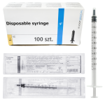 Strzykawki 3-częściowe Vogt Medical 1ml U100 Luer - 100 szt. (REF: 1310237)
