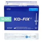 KD-FIX® Kaniula dożylna - wenflon 0,9 x 25 mm 22G NIEBIESKI - 50 szt.