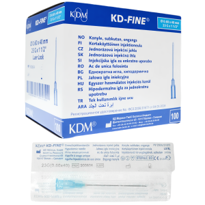 KD-Fine Igły iniekcyjne 0.60 x 40mm 23G sterylne - 100 szt.