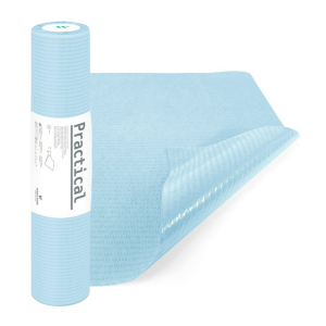 Prześcieradło podkład podfoliowany medyczny 60cm x 50m NIEBIESKI - 1 szt. Practical