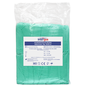 Ochraniacze na obuwie włókninowe 30G zielone INTERGOS - 100 szt.