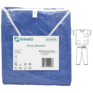 Komplet operacyjny zabiegowy bluza + spodnie XL - 1 szt. | BISMED REF: XK4004B