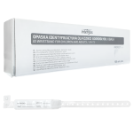 Opaski identyfikacyjne dla dorosłych i dzieci białe Intergos - 100 szt.