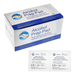 Gaziki nasączone 70% alkoholem 65x30 mm Alcohol Prep - 100 szt.
