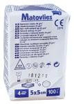 Matovlies Kompresy z włókniny 100 szt. 5x5 cm 30g/m2 6-warstw.
