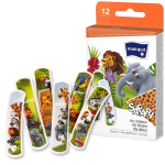 Plastry z opatrunkiem dla dzieci SAFARI Matopat 12 szt. - 1 op. | REF: MA-167-GLMM-093