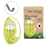 Tick Twister® Clipbox Trio ZIELONY - Kleszczołapki haczyki do usuwania kleszczy 3 sztuki + etui brelok