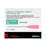 POLNET Igły iniekcyjne 1,2x40mm 18G sterylne - 100 szt. | REF: 121264P