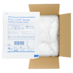 POLCOMP Sterile Kompresy gazowe jałowe 5x5 cm 17N 8W - 300 szt. (100 blistrów A'3) | REF: 160205M