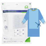 Fartuch chirurgiczny wzmocniony sterylny rozmiar M - ALPHAtex ZARYS | REF: AT-SGSP-M 1E