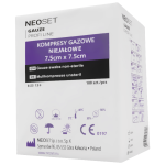Kompresy gazowe niejałowe 7,5x7,5 cm NEOSET PROFI LINE  - 100 szt.