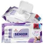 Senior Comfort Chusteczki nawilżane XL 4w1 - 18x22cm (neutralizujące zapachy) 72 szt. | REF: WSC01