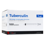 POLNET Strzykawka tuberkulinowa TBC U100 1ml z igłą zdejmowaną 0,5 x 16mm 25G jałowa - 100 szt. | REF: 112372P-TBC
